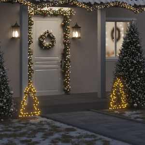 Vánoční světelná dekorace s hroty Stromek 80 LED diod 60 cm - obrázek 1