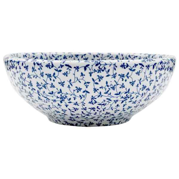 vidaXL valamu t&ouml;&ouml;pinnale, valge ja sinine, &uuml;mar, &Phi;41x14, keraamiline