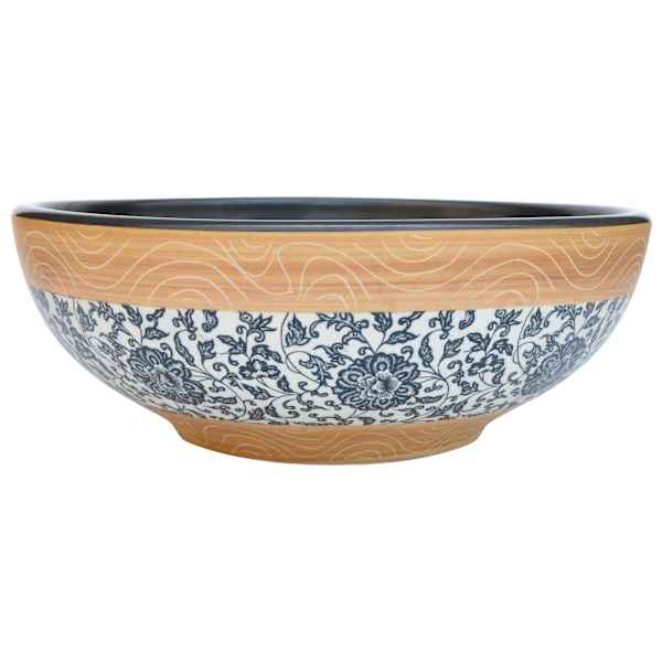 vidaXL valamu t&ouml;&ouml;pinnale, mitmev&auml;rviline, &uuml;mar, &Phi;41x14 cm, keraamiline
