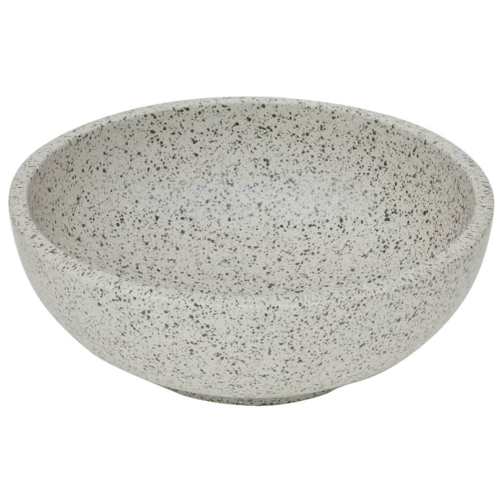 vidaXL Lavoar de blat, gri, rotund, Φ41x14 cm, ceramică