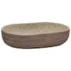 vidaXL valamu t&ouml;&ouml;pinnale, liivabeež ja pruun, ovaalne, keraamiline