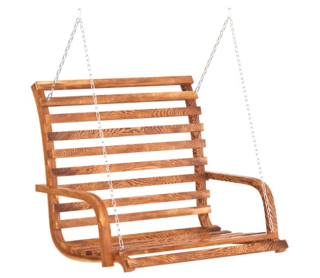 vidaXL Balancelle avec auvent bois massif d'&eacute;pic&eacute;a et finition en teck