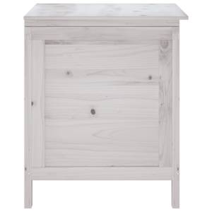 Zahradní úložný box bílý 50x49x56,5 cm masivní jedlové dřevo - obrázek 5