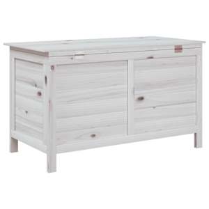 Zahradní úložný box bílý 99x49,5x58,5 cm masivní jedlové dřevo - obrázek 6