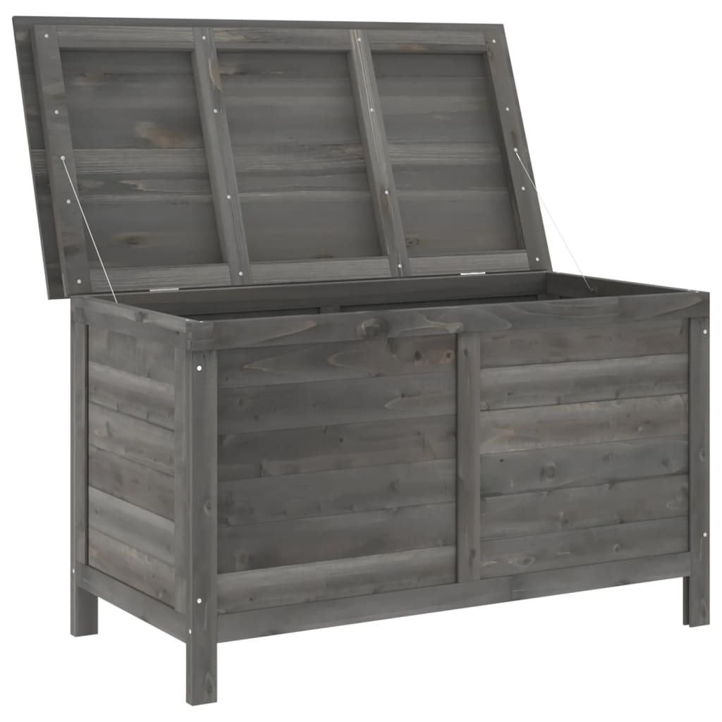 vidaXL Záhradný úložný box antracitový 99x49,5x58,5 cm jedľový masív