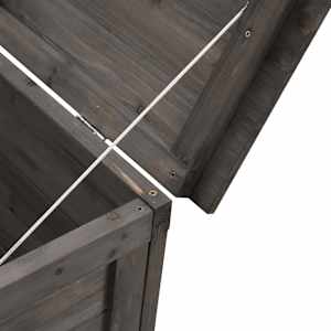 Zahradní úložný box antracitový 99x49,5x58,5 cm masivní jedle - obrázek 7