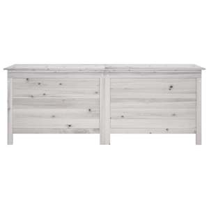 Zahradní úložný box bílý 150x50x56,5 cm masivní jedlové dřevo - obrázek 4