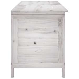 Zahradní úložný box bílý 150x50x56,5 cm masivní jedlové dřevo - obrázek 5