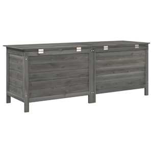 Zahradní úložný box antracitový 150x50x56,5 cm masivní jedle - obrázek 6