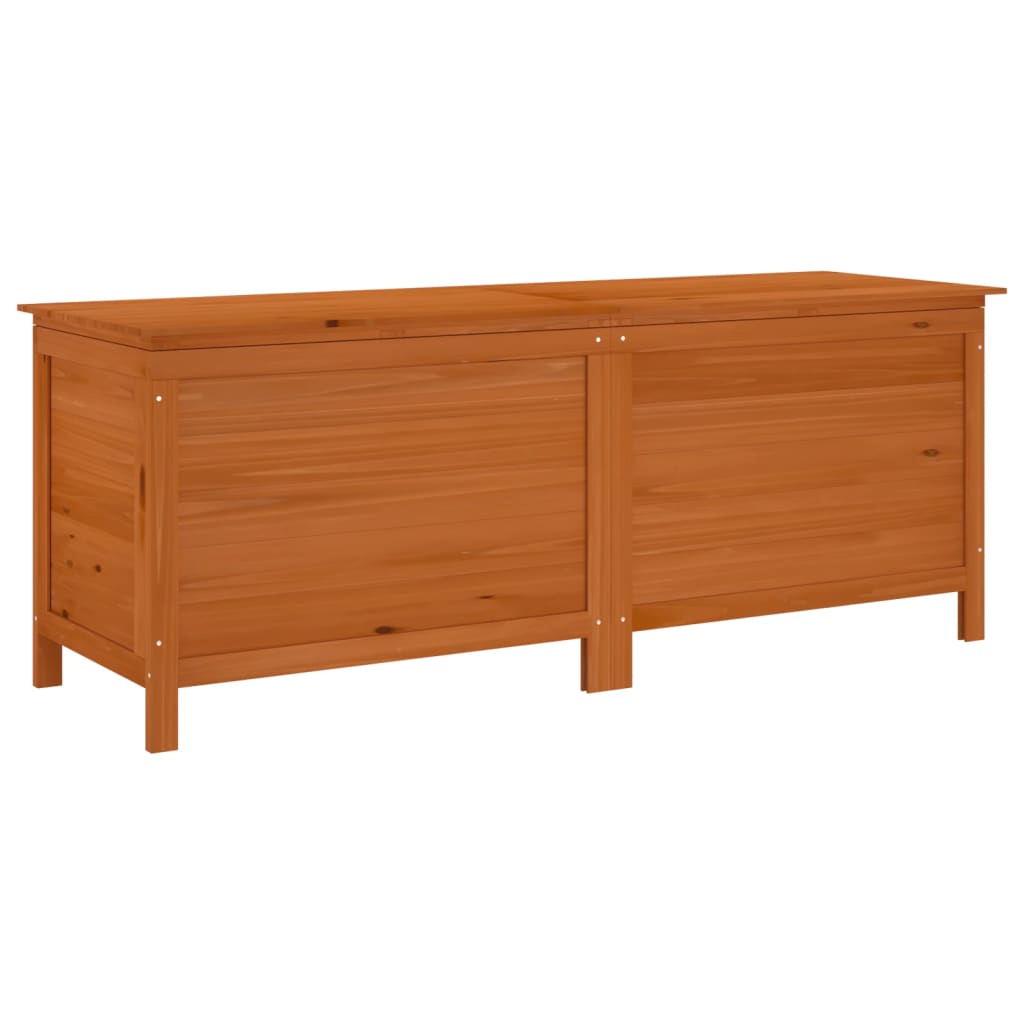 vidaXL Zahradní úložný box hnědý 150x50x56,5 cm masivní jedlové dřevo