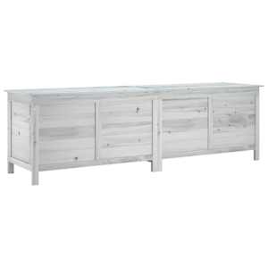 vidaXL aia hoiukast, valge, 198,5 x 50 x 56,5 cm, nulupuit