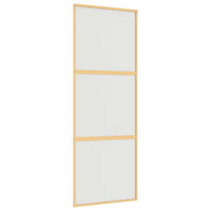 vidaXL liuguks, kuldne, 76x205 cm, matt ESG-klaas ja alumiinium