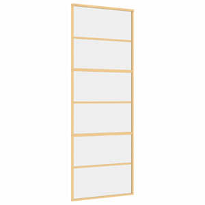 vidaXL liuguks, kuldne, 76x205 cm, l&auml;bipaistev ESG-klaas ja alumiinium