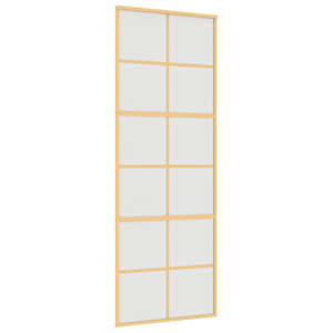 vidaXL liuguks, kuldne, 76x205 cm, matt ESG-klaas ja alumiinium