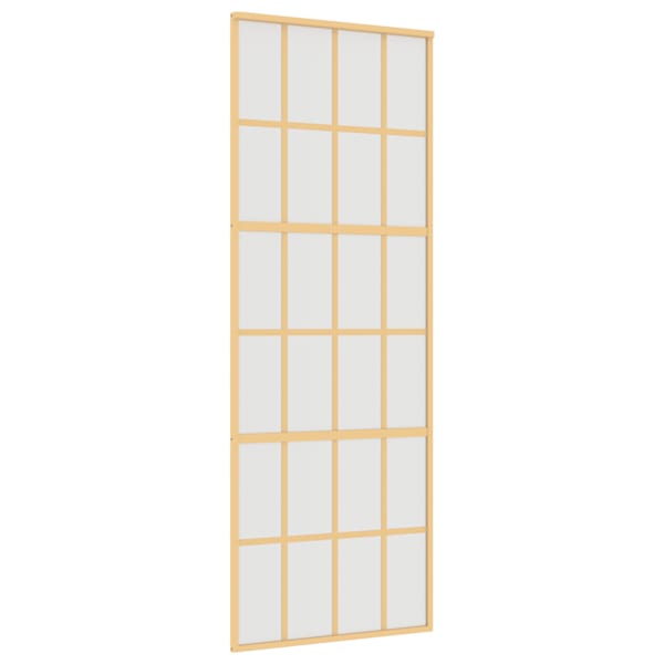 vidaXL liuguks, kuldne, 76x205 cm, matt ESG-klaas ja alumiinium