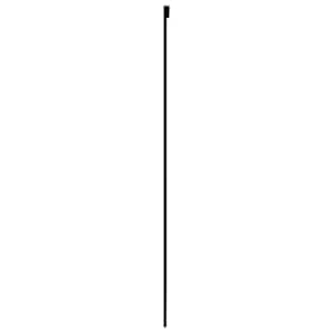 Posuvné dveře černé 102,5 x 205 cm tvrzené sklo a hliník - obrázek 4