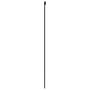 Posuvné dveře černé 102,5 x 205 cm tvrzené sklo a hliník - obrázek 4