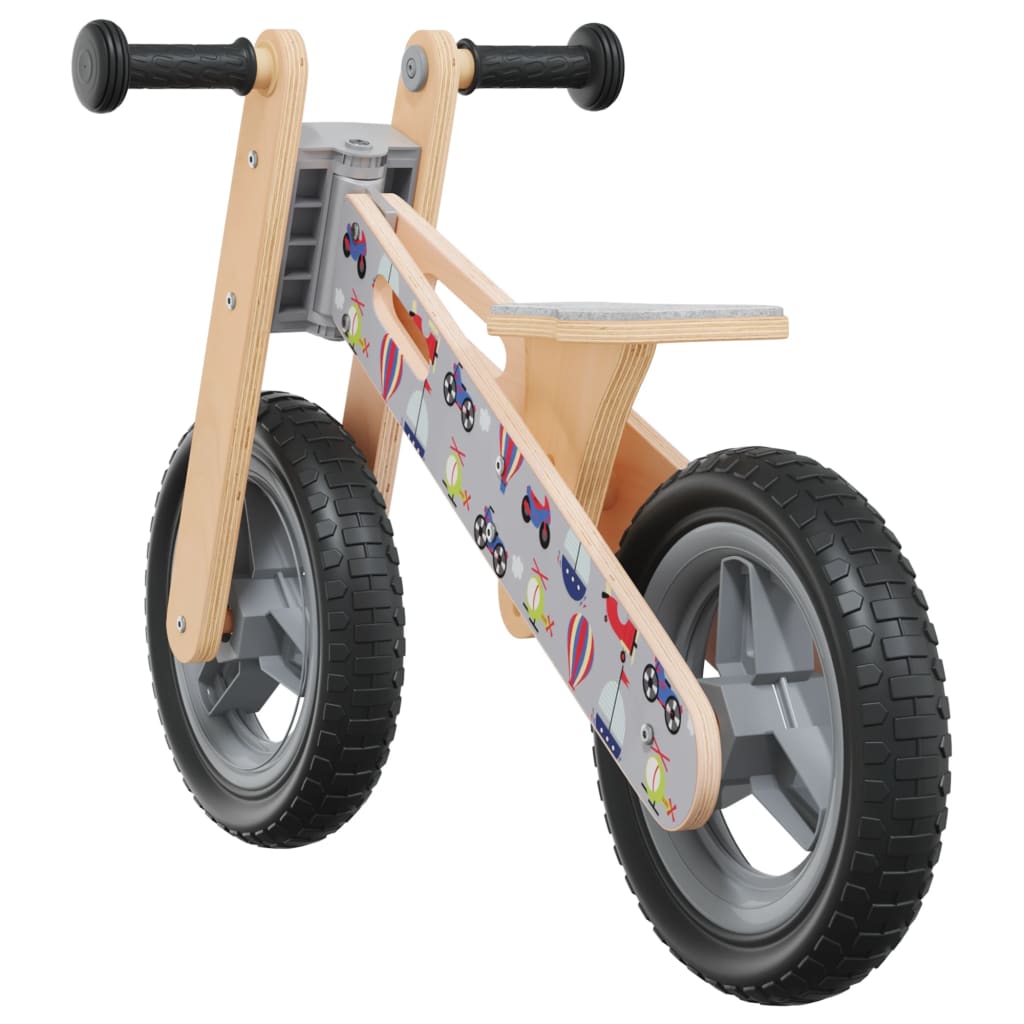 Egyensúlyozó-kerékpár gyerekeknek szürke nyomattal 