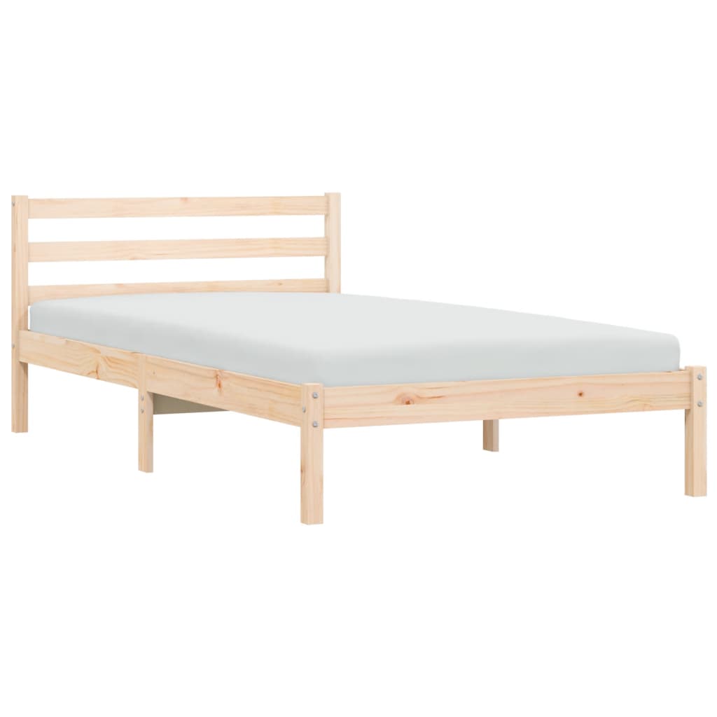 VidaXL Estructura de cama madera maciza 90x190 cm
