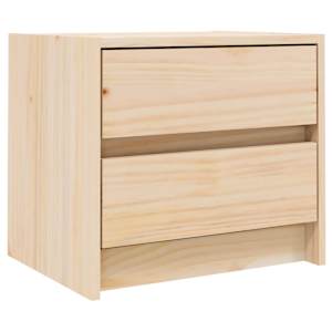 Noční stolek 40 x 31 x 35,5 cm masivní borové dřevo - obrázek 2