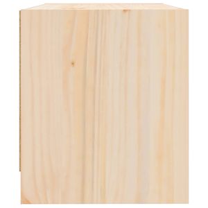 Noční stolek 40 x 31 x 35,5 cm masivní borové dřevo - obrázek 7