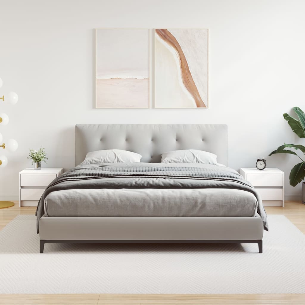 vidaXL Noptiere, 2 buc., alb, 40x31x35,5 cm, lemn masiv de pin