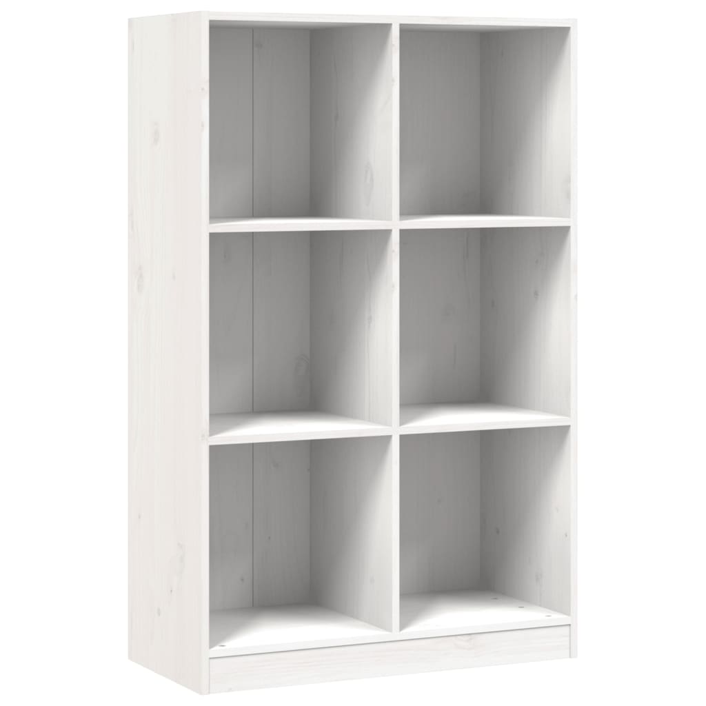 Thumbnail - vidaXL Bücherregal Weiß 70x33x110 cm Massivholz Kiefer