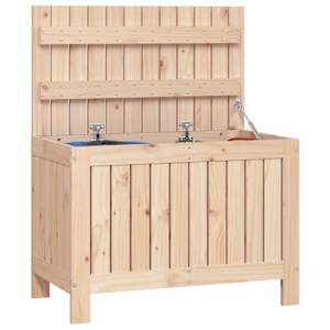 Zahradní úložný box 76 x 42,5 x 54 cm masivní borové dřevo - obrázek 4