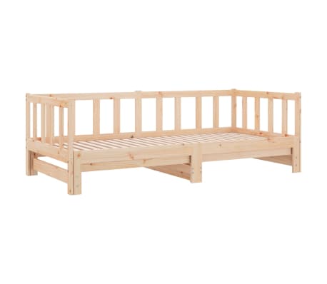 vidaXL Sofá cama nido madera maciza de pino 80x200 cm