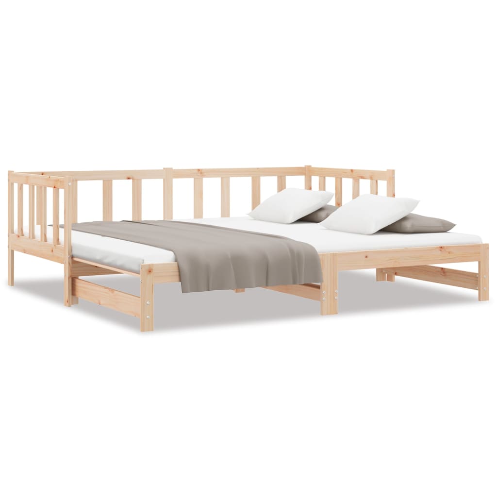 vidaXL Válenda s přistýlkou 90 x 190 cm masivní borové dřevo
