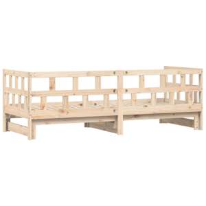 Válenda s přistýlkou 80 x 200 cm masivní borové dřevo - obrázek 8