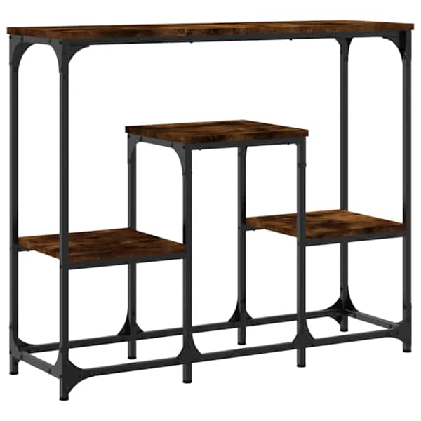vidaXL konsoollaud, suitsutatud tamm, 89,5 x 28 x 76 cm, tehispuit