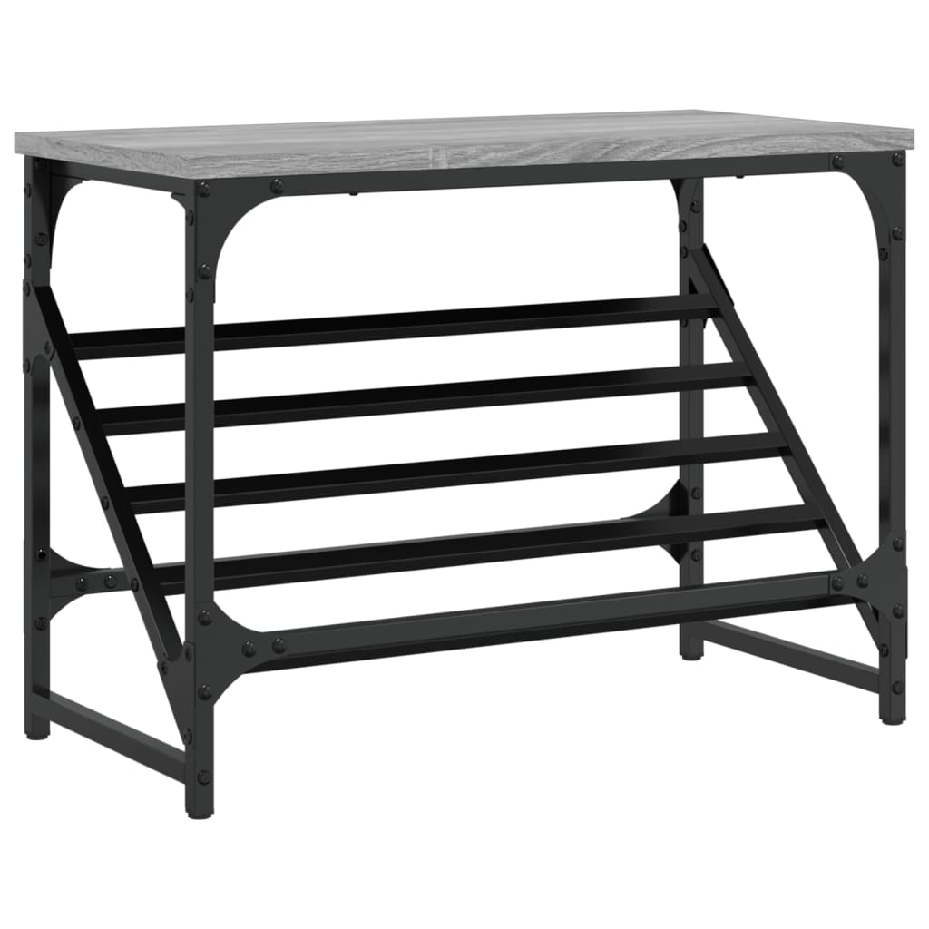 vidaXL Botník šedý sonoma 60 x 30 x 45 cm kompozitní dřevo
