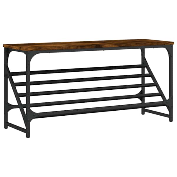 vidaXL kingariiul, suitsutatud tamm, 90 x 30 x 45 cm, tehispuit