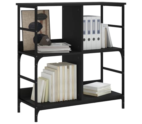 vidaXL Regał na książki, czarny, 78,5x33x82 cm