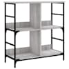 vidaXL raamaturiiul, hall Sonoma tamm, 78,5x33x82 cm, tehispuit