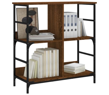vidaXL Regał na książki, brązowy dąb, 78,5x33x82 cm