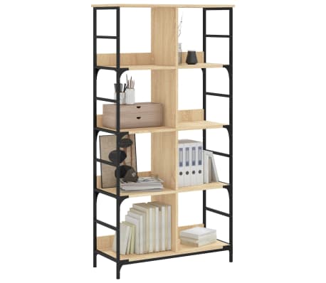 vidaXL Libreria Rovere Sonoma 78,5x33x153 cm in Legno Multistrato