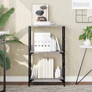 Knjižna polica siva sonoma 50x33x82 cm inženirski les