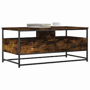 Konferenční stolek kouřový dub 100x51x45 cm kompozitní dřevo - obrázek 3