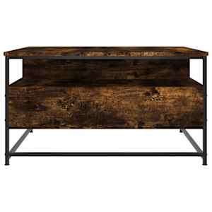 Konferenční stolek kouřový dub 80 x 80 x 45 cm kompozitní dřevo - obrázek 7