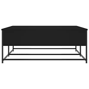 Konferenční stolek černý 100 x 99 x 40 cm kompozitní dřevo - obrázek 7