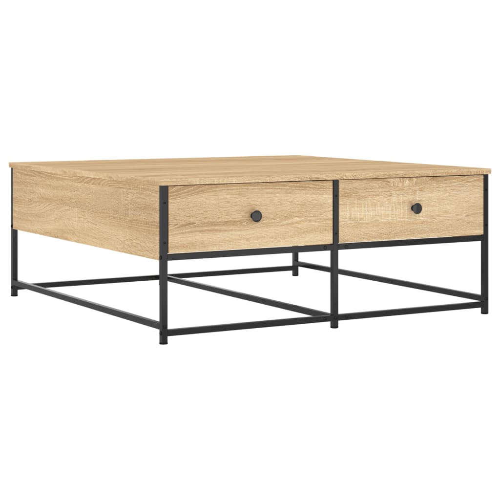 E-shop vidaXL Konferenčný stolík dub sonoma 100x99x40 cm kompozitné drevo