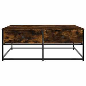 Konferenční stolek kouřový dub 100x99x40 cm kompozitní dřevo - obrázek 6