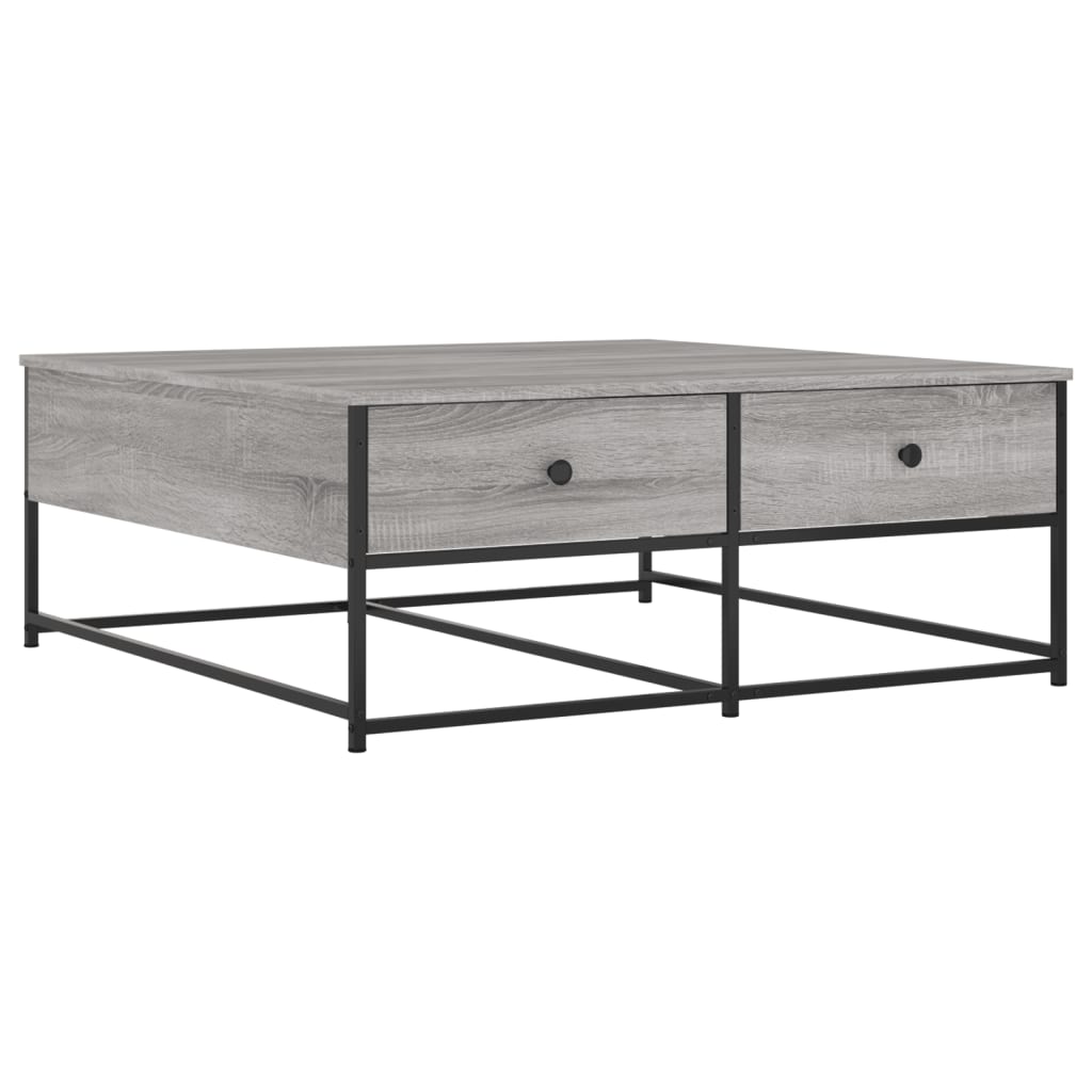 E-shop vidaXL Konferenčný stolík sivý sonoma 100x99x40 cm kompozitné drevo