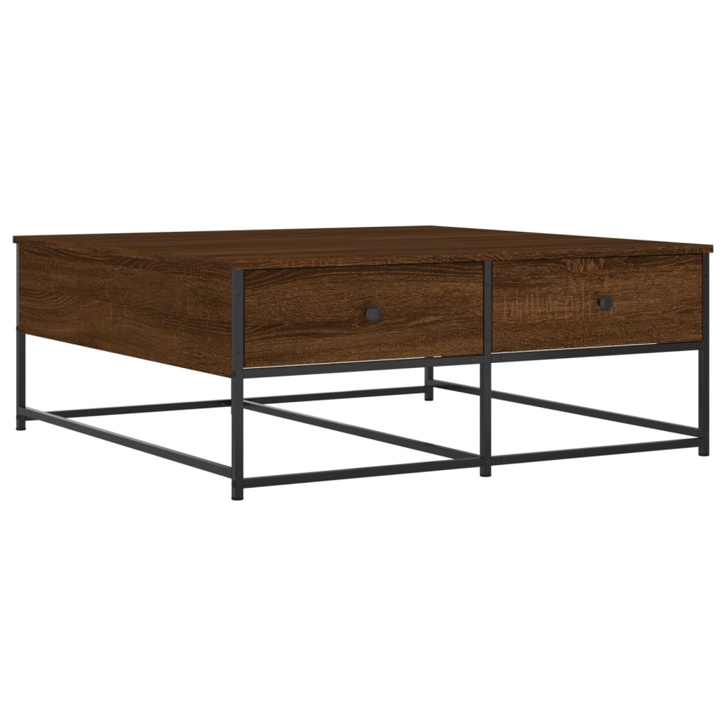 vidaXL Konferenční stolek hnědý dub 100 x 99 x 40 cm kompozitní dřevo