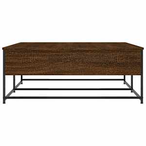 Konferenční stolek hnědý dub 100 x 99 x 40 cm kompozitní dřevo - obrázek 7