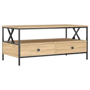 Konferenční stolek dub sonoma 100 x 51 x 45 cm kompozitní dřevo - obrázek 2