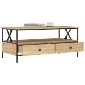 Konferenční stolek dub sonoma 100 x 51 x 45 cm kompozitní dřevo - obrázek 4