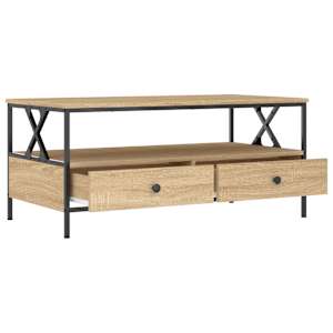 Konferenční stolek dub sonoma 100 x 51 x 45 cm kompozitní dřevo - obrázek 5